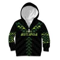 Custom New Zealand Maori Koru Koiri Motif Kid Hoodie
