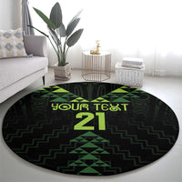 Custom New Zealand Maori Koru Koiri Motif Round Carpet