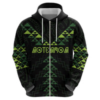 Custom New Zealand Maori Koru Koiri Motif Zip Hoodie LT9 - Polynesian Pride