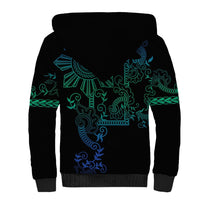 Filipino Sun Tribal Tattoo Sherpa Hoodie Philippines Inspired Barong Blue Art LT9 - Polynesian Pride