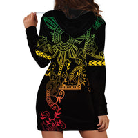 Filipino Sun Tribal Tattoo Hoodie Dress Philippines Inspired Barong Reggae Art LT9 - Polynesian Pride