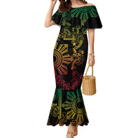 Filipino Sun Tribal Tattoo Mermaid Dress Philippines Inspired Barong Reggae Art LT9 Women Reggae - Polynesian Pride