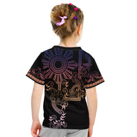 Filipino Sun Tribal Tattoo Kid T Shirt Philippines Inspired Barong Pink Art