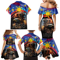 Philippines Lion and Eagle 1898 Family Matching Mermaid Dress and Hawaiian Shirt Pilipinas Maligayang Araw ng Kalayaan LT9 - Polynesian Pride