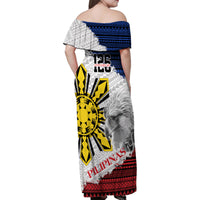 Philippines 126th Independence Day Family Matching Off Shoulder Maxi Dress and Hawaiian Shirt Pilipinas Hunyo 12 Maligayang Araw ng Kalayaan LT9 - Polynesian Pride