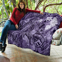 Pacific Beauty Girl Quilt Violet Polyneisan Tribal Vintage Motif LT9 - Polynesian Pride