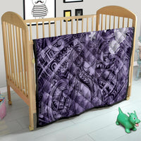 Pacific Beauty Girl Quilt Violet Polyneisan Tribal Vintage Motif LT9 - Polynesian Pride