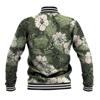 Tongan Kupesi Ngatu Hibiscus Vintage Motif Baseball Jacket