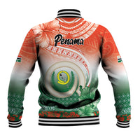 Penama Vanuatu Baseball Jacket Hibiscus Sand Drawing with Pacific Pattern