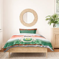 Penama Vanuatu Bedding Set Hibiscus Sand Drawing with Pacific Pattern