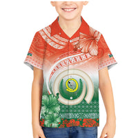 Penama Vanuatu Family Matching Mermaid Dress and Hawaiian Shirt Hibiscus Sand Drawing with Pacific Pattern
