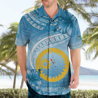 Sanma Vanuatu Hawaiian Shirt Hibiscus Sand Drawing with Pacific Pattern