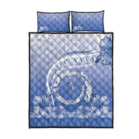 Shefa Vanuatu Quilt Bed Set Hibiscus Sand Drawing with Pacific Pattern