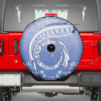 Shefa Vanuatu Spare Tire Cover Hibiscus Sand Drawing with Pacific Pattern