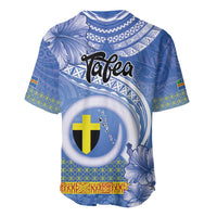 Tafea Vanuatu Baseball Jersey Hibiscus Sand Drawing with Pacific Pattern LT9 - Polynesian Pride
