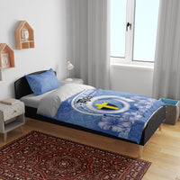 Tafea Vanuatu Bedding Set Hibiscus Sand Drawing with Pacific Pattern