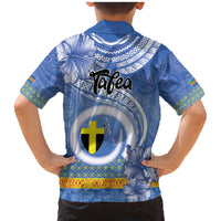 Tafea Vanuatu Family Matching Mermaid Dress and Hawaiian Shirt Hibiscus Sand Drawing with Pacific Pattern