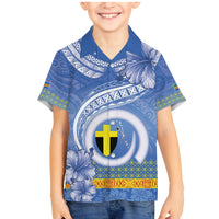 Tafea Vanuatu Family Matching Mermaid Dress and Hawaiian Shirt Hibiscus Sand Drawing with Pacific Pattern