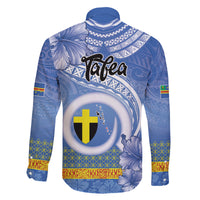 Tafea Vanuatu Family Matching Summer Maxi Dress and Hawaiian Shirt Hibiscus Sand Drawing with Pacific Pattern