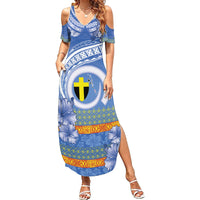 Tafea Vanuatu Family Matching Summer Maxi Dress and Hawaiian Shirt Hibiscus Sand Drawing with Pacific Pattern