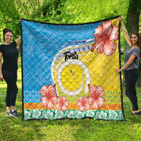 Torba Vanuatu Quilt Hibiscus Sand Drawing with Pacific Pattern