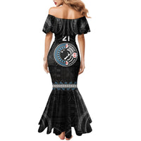 Custom Fiji and New Zealand Family Matching Mermaid Dress and Hawaiian Shirt Maori Fern Mix Tapa Tribal Unique LT9 - Polynesian Pride