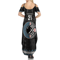 Custom Fiji and New Zealand Family Matching Summer Maxi Dress and Hawaiian Shirt Maori Fern Mix Tapa Tribal Unique LT9 - Polynesian Pride