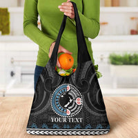 Custom Fiji and New Zealand Grocery Bag Maori Fern Mix Tapa Tribal Unique LT9 - Polynesian Pride