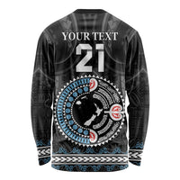 Custom Fiji and New Zealand Long Sleeve Shirt Maori Fern Mix Tapa Tribal Unique LT9 - Polynesian Pride