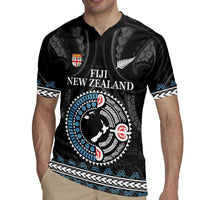 Custom Fiji and New Zealand Rugby Jersey Maori Fern Mix Tapa Tribal Unique LT9 - Polynesian Pride