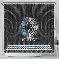 Custom Fiji and New Zealand Shower Curtain Maori Fern Mix Tapa Tribal Unique LT9 - Polynesian Pride