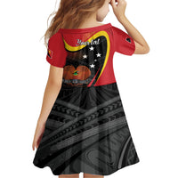 Personalised Papua Niugini Tok Pisin Wik Family Matching Short Sleeve Bodycon Dress and Hawaiian Shirt LT9 - Polynesian Pride