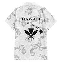 Hawaii Lei Kamehameha Family Matching Tank Maxi Dress and Hawaiian Shirt Ke'oke'o Seamless Pattern Hibiscus Flower LT9 - Polynesian Pride