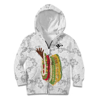 Hawaii Lei Kamehameha Kid Hoodie Ke'oke'o Seamless Pattern Hibiscus Flower