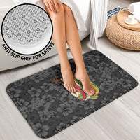 Hawaii Lei Kamehameha Bathroom Set Ele'ele Seamless Pattern Hibiscus Flower