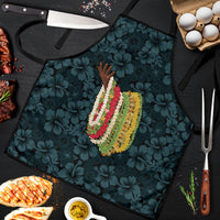 Hawaii Lei Kamehameha Apron Uliuli Seamless Pattern Hibiscus Flower
