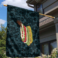 Hawaii Lei Kamehameha Garden Flag Uliuli Seamless Pattern Hibiscus Flower