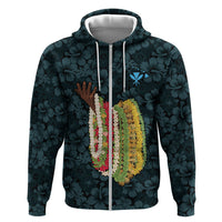 Hawaii Lei Kamehameha Hoodie Uliuli Seamless Pattern Hibiscus Flower