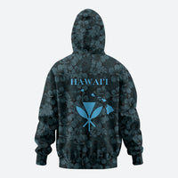 Hawaii Lei Kamehameha Hoodie Uliuli Seamless Pattern Hibiscus Flower
