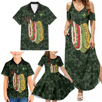 Hawaii Lei Kamehameha Family Matching Summer Maxi Dress and Hawaiian Shirt Oma'oma'o Seamless Pattern Hibiscus Flower LT9 - Polynesian Pride