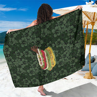 Hawaii Lei Kamehameha Sarong Oma'oma'o Seamless Pattern Hibiscus Flower