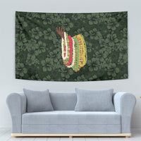 Hawaii Lei Kamehameha Tapestry Oma'oma'o Seamless Pattern Hibiscus Flower