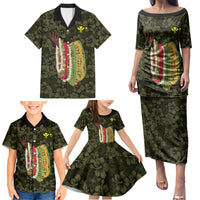 Hawaii Lei Kamehameha Family Matching Puletasi and Hawaiian Shirt Melemele Seamless Pattern Hibiscus Flower LT9 - Polynesian Pride