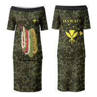 Hawaii Lei Kamehameha Family Matching Puletasi and Hawaiian Shirt Melemele Seamless Pattern Hibiscus Flower LT9 Mom's Dress Yellow - Polynesian Pride