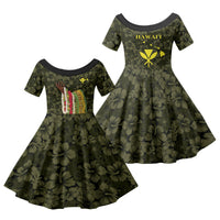 Hawaii Lei Kamehameha Family Matching Puletasi and Hawaiian Shirt Melemele Seamless Pattern Hibiscus Flower LT9 Daughter's Dress Yellow - Polynesian Pride
