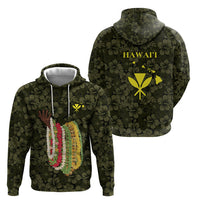 Hawaii Lei Kamehameha Hoodie Melemele Seamless Pattern Hibiscus Flower