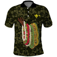 Hawaii Lei Kamehameha Polo Shirt Melemele Seamless Pattern Hibiscus Flower