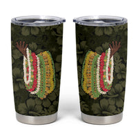 Hawaii Lei Kamehameha Tumbler Cup Melemele Seamless Pattern Hibiscus Flower LT9 Yellow - Polynesian Pride