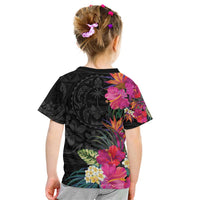 Hafa Adai Guam Kid T Shirt Tropical Flowers Colorful Vibes