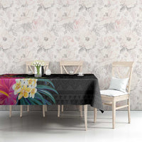 Hafa Adai Guam Tablecloth Tropical Flowers Colorful Vibes